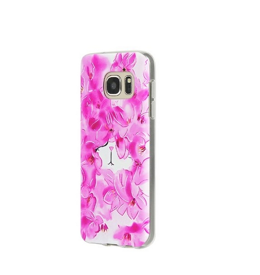 l TPU Case Special 3D Relief Printing Pattern Design Full Protective Back Cover for Samsung Galaxy S7 rose cat